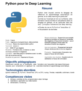 Python pour le Deep Learning