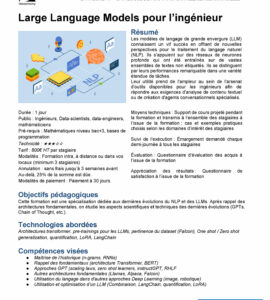 Large Language Models pour l’ingénieur